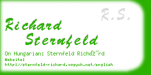 richard sternfeld business card